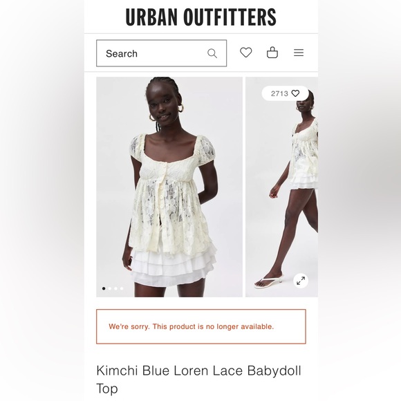 Urban Outfitters Babydoll Top - Picture 6 of 6